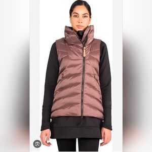 Women's Brown Puffer Vest